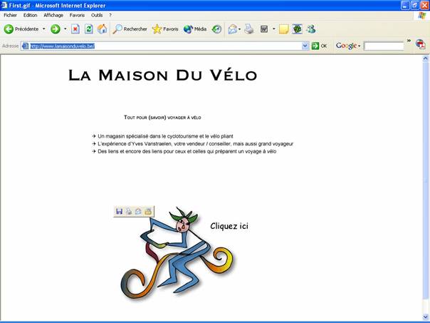 Lien vers le site de la Maison du Vélo à Bruxelles