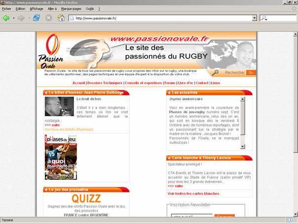 Lien vers le site PassionOvale